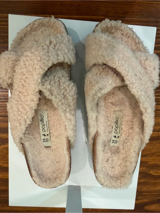 Birkenstock Shoes - BIRKENSTOCK PAPILLIO Daytona Shearling Teddy Crossover Sandal Sz 8 US/39 EU